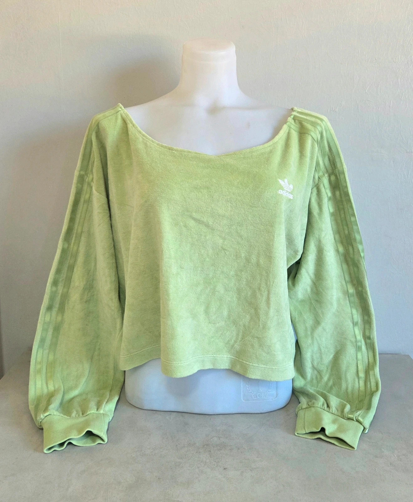 Ensemble survêtement jogging velours Adidas vintage vert pomme taille 44/46 – adidas – taille XXL / 44 / 16 4