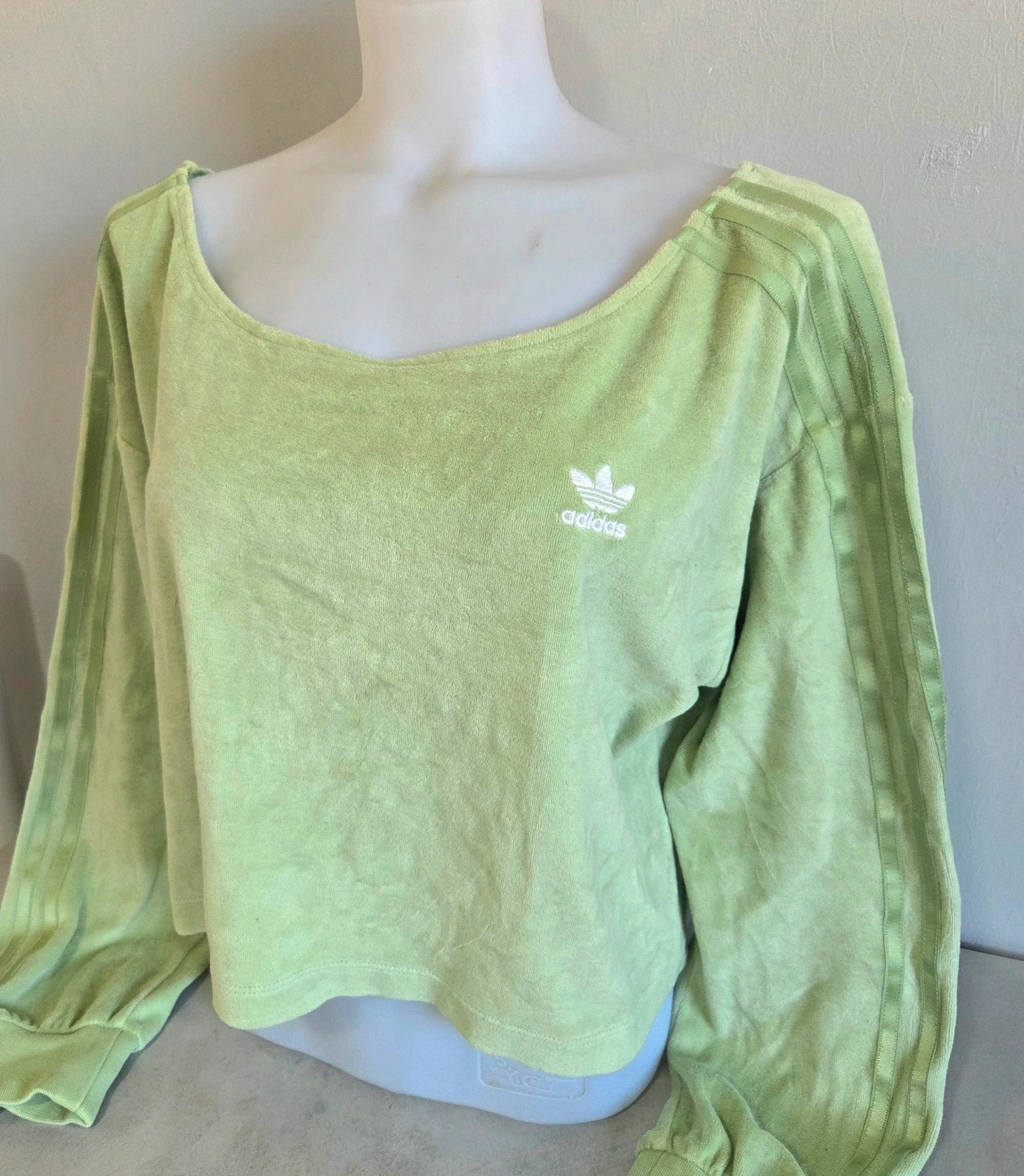 Ensemble survêtement jogging velours Adidas vintage vert pomme taille 44/46 – adidas – taille XXL / 44 / 16 5