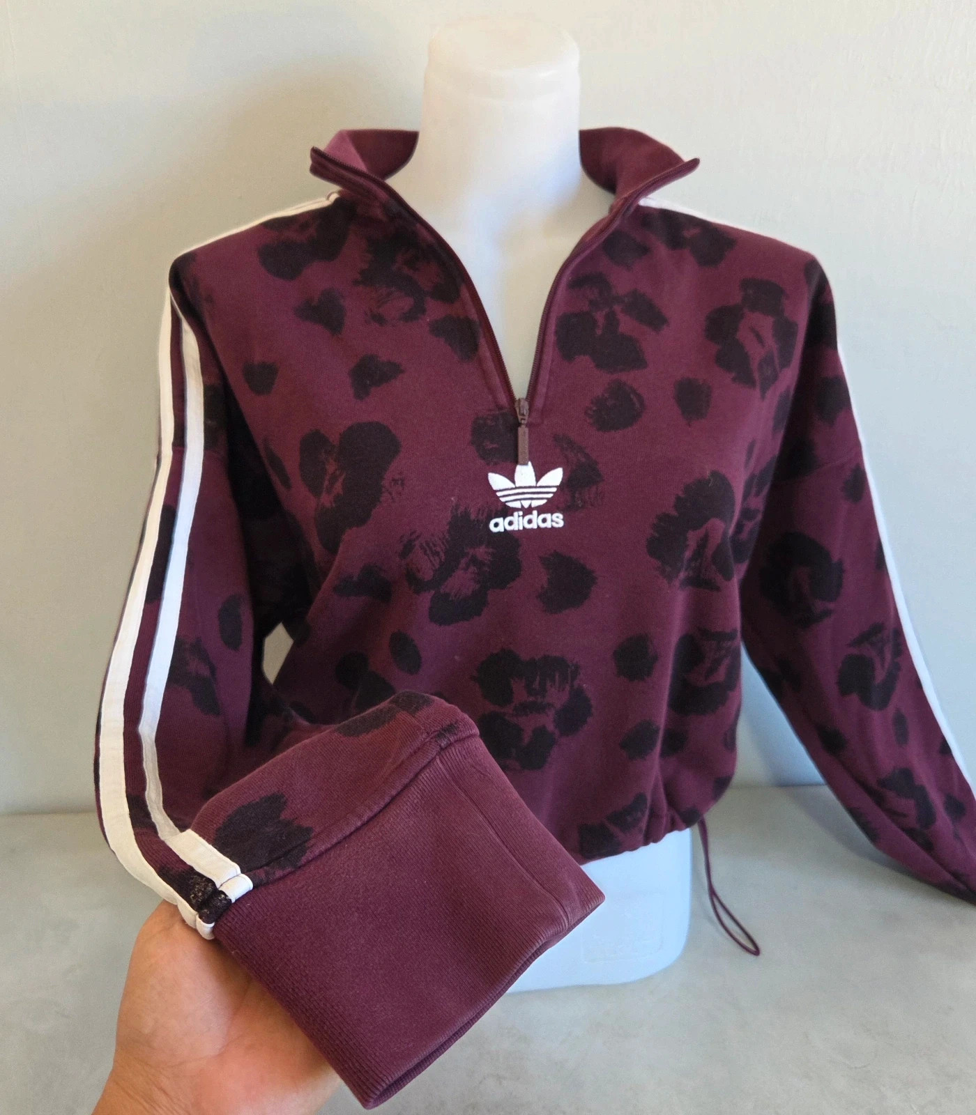Ensemble survêtement jogging leggings pull sweat Adidas léopard vintage taille L/40 – adidas – taille L / 40 / 12 4
