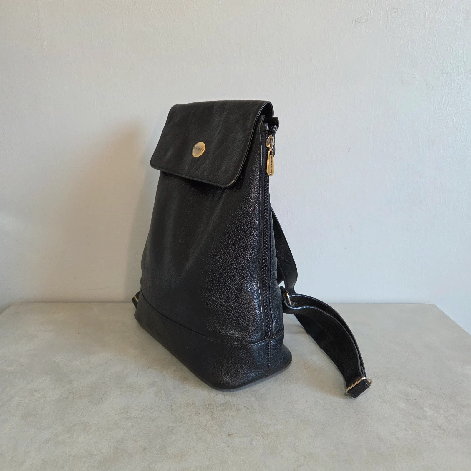 Sac a dos sac voyage Mac Douglas vintage cuir noir – Mac Douglas 2