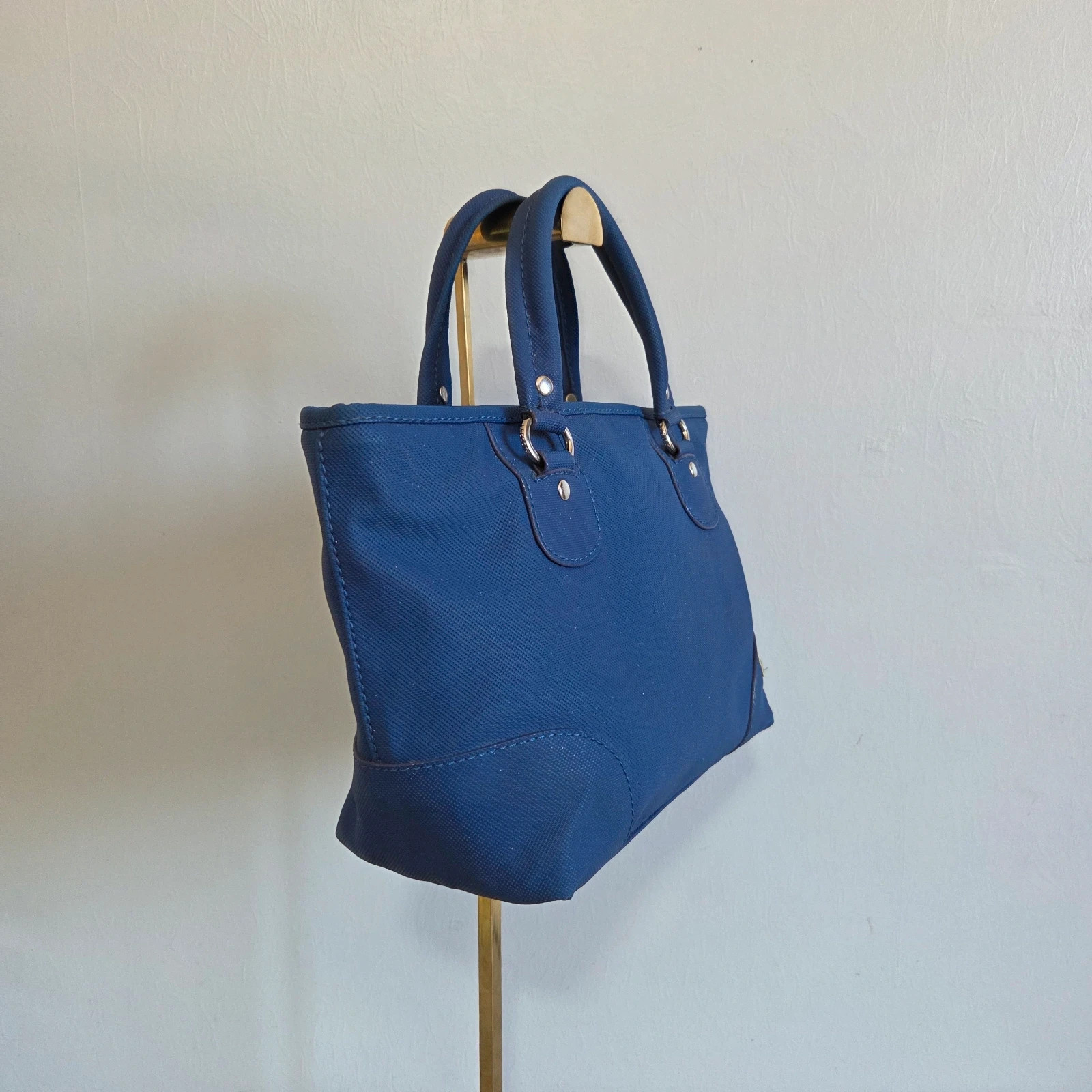 Sac a main Lacoste vintage bleu vert – Lacoste 3