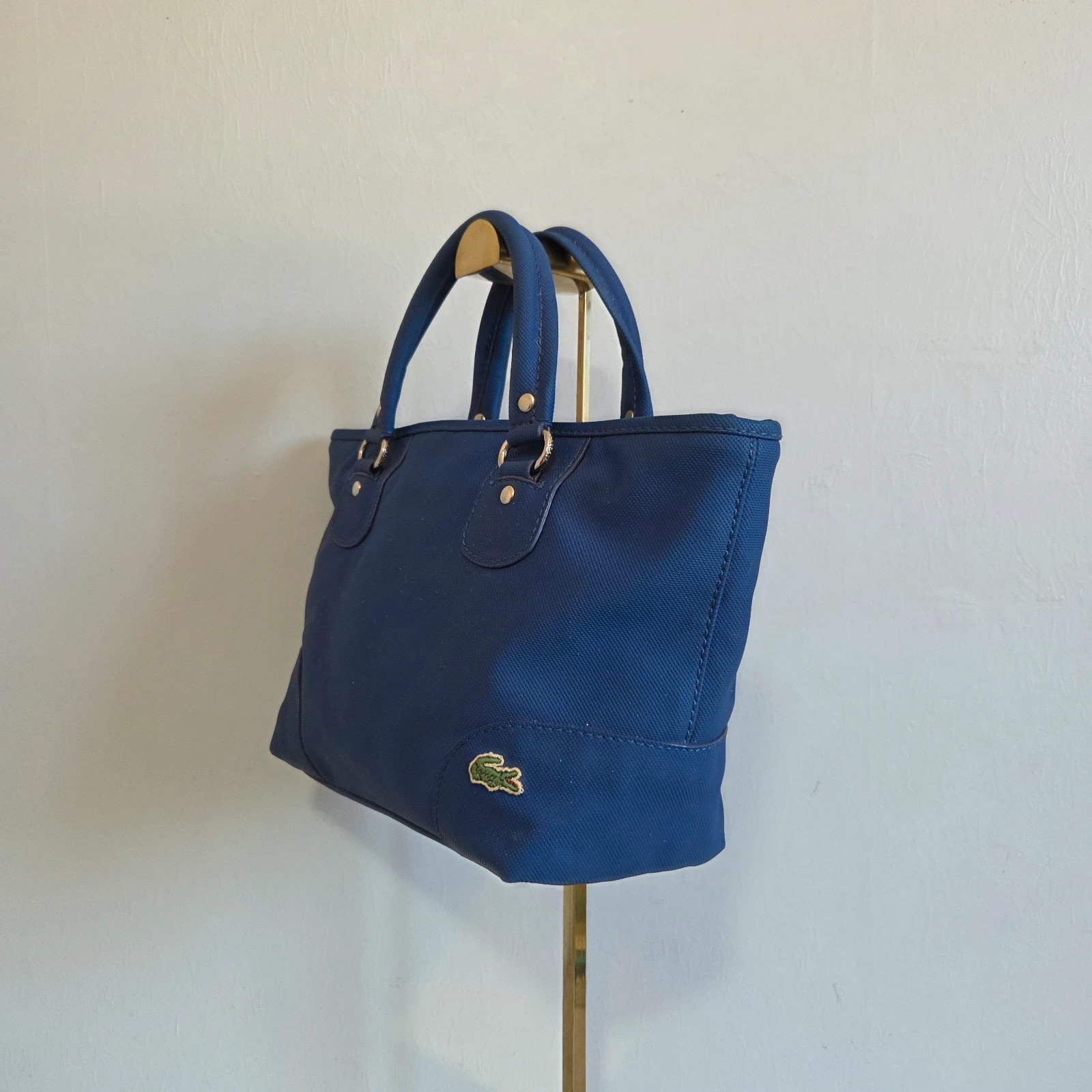 Sac a main Lacoste vintage bleu vert – Lacoste 2