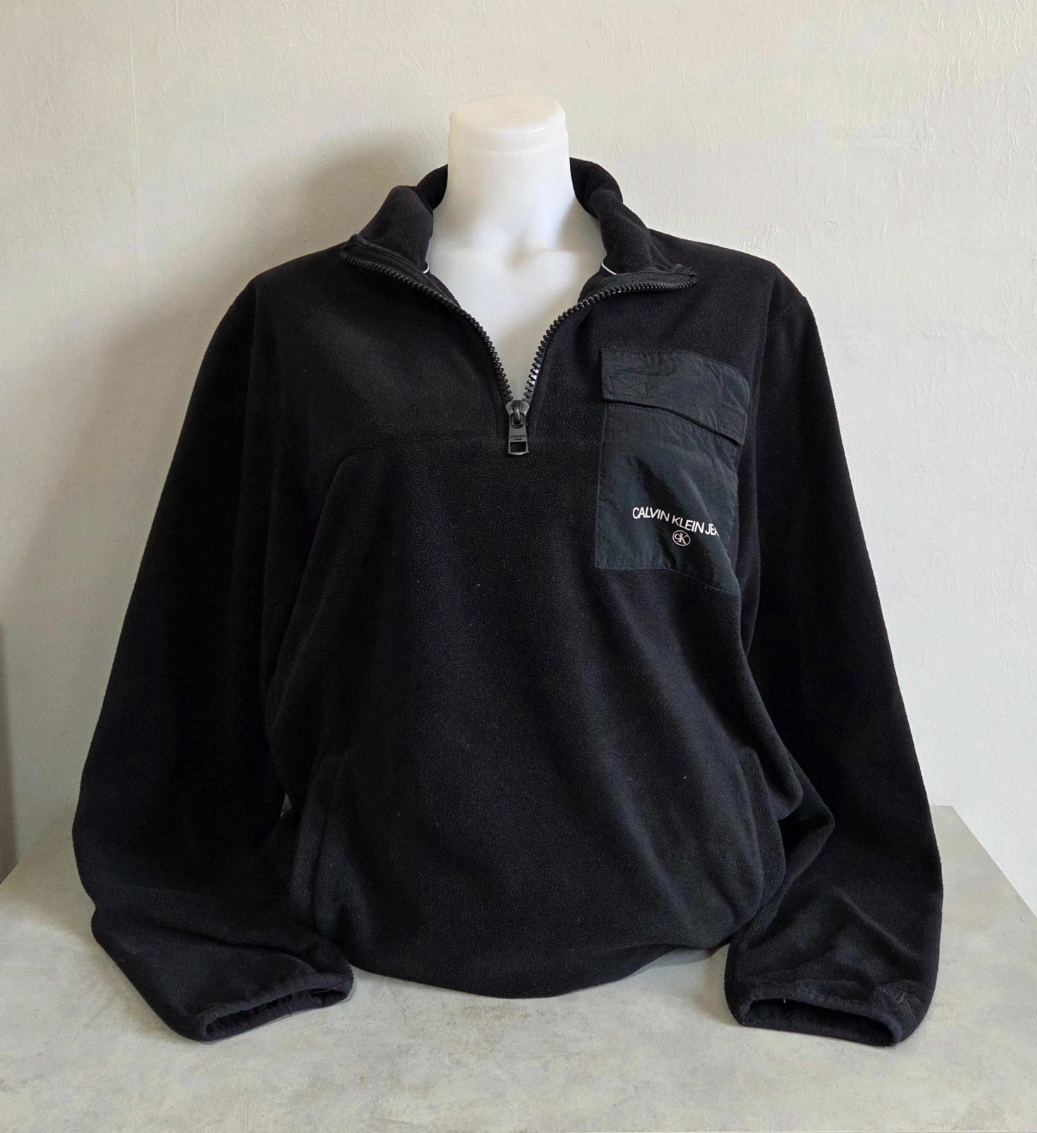 Pull sweat woody col zippé Calvin klein jeans taille M