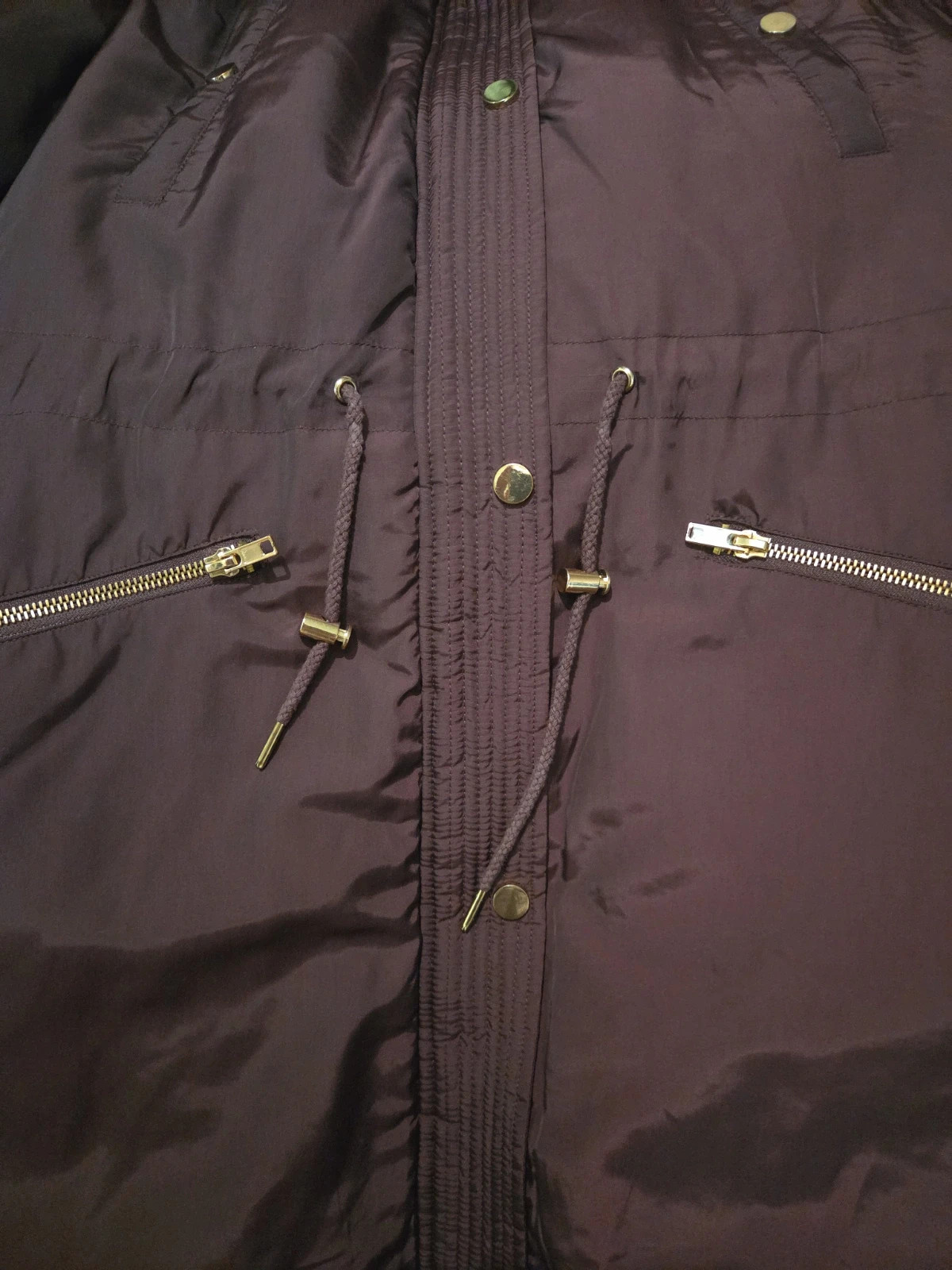 Parka d’hiver bordeaux avec capuche fausse fourrure vero moda– Taille M / Très bon état – Vero Moda – taille M / 38 / 10 3