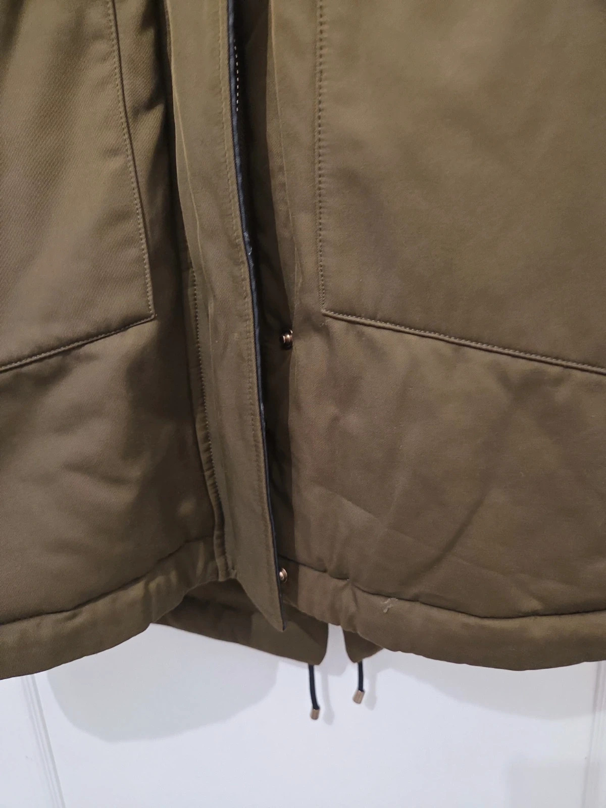 Parka kaki Zara Trafaluc avec doublure fausse fourrure – Taille M – Zara – taille M / 38 / 10 2