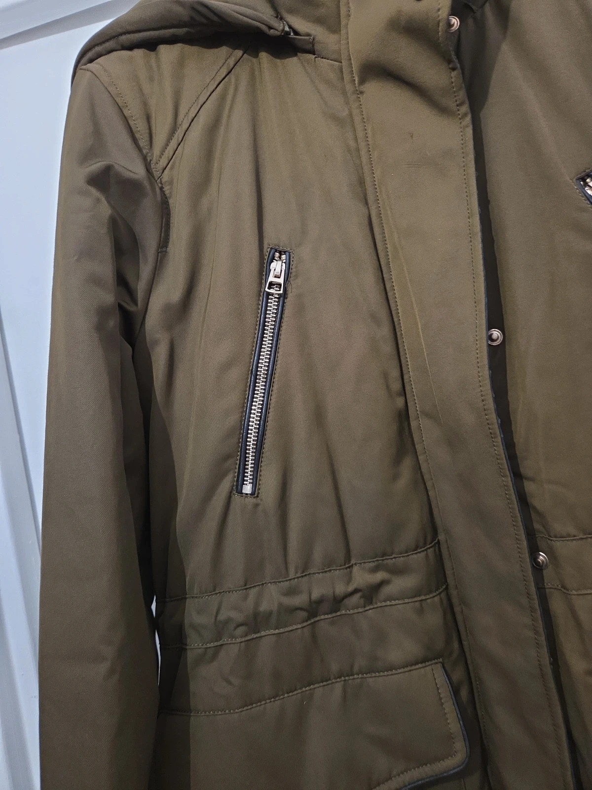 Parka kaki Zara Trafaluc avec doublure fausse fourrure – Taille M – Zara – taille M / 38 / 10 4