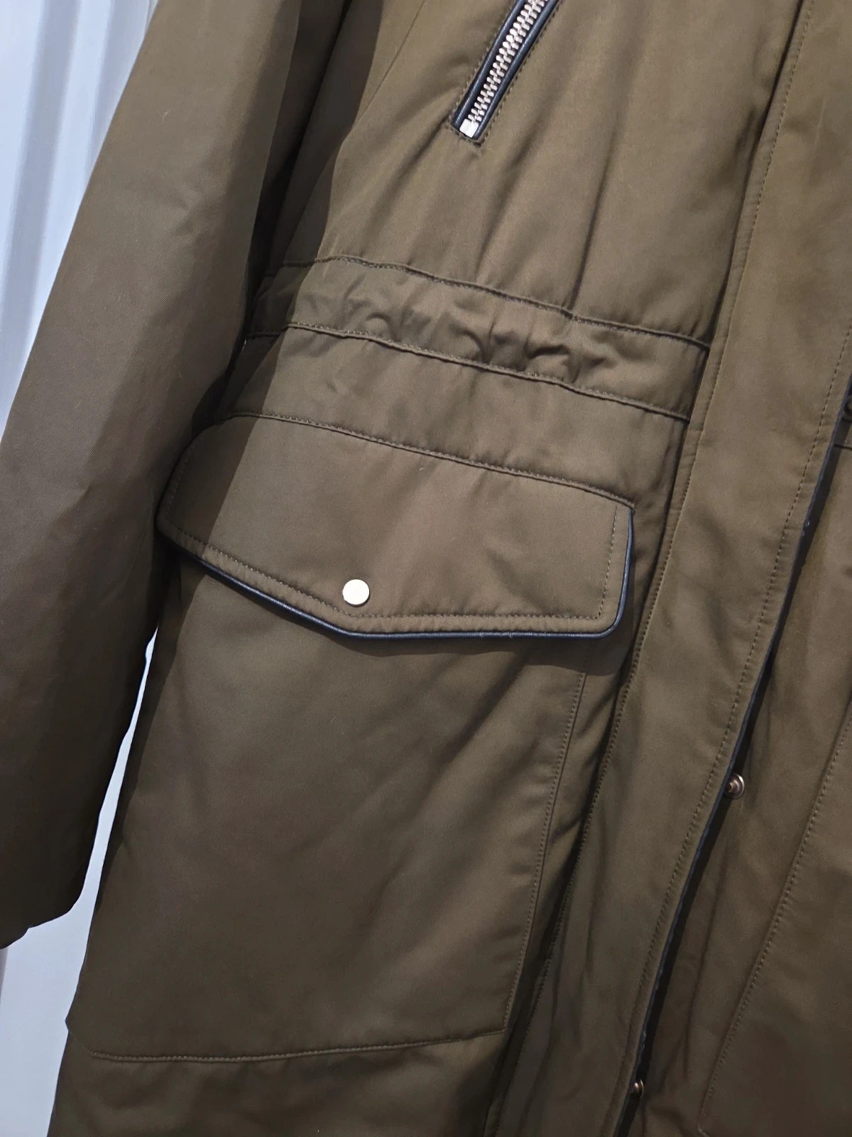 Parka kaki Zara Trafaluc avec doublure fausse fourrure – Taille M – Zara – taille M / 38 / 10 3