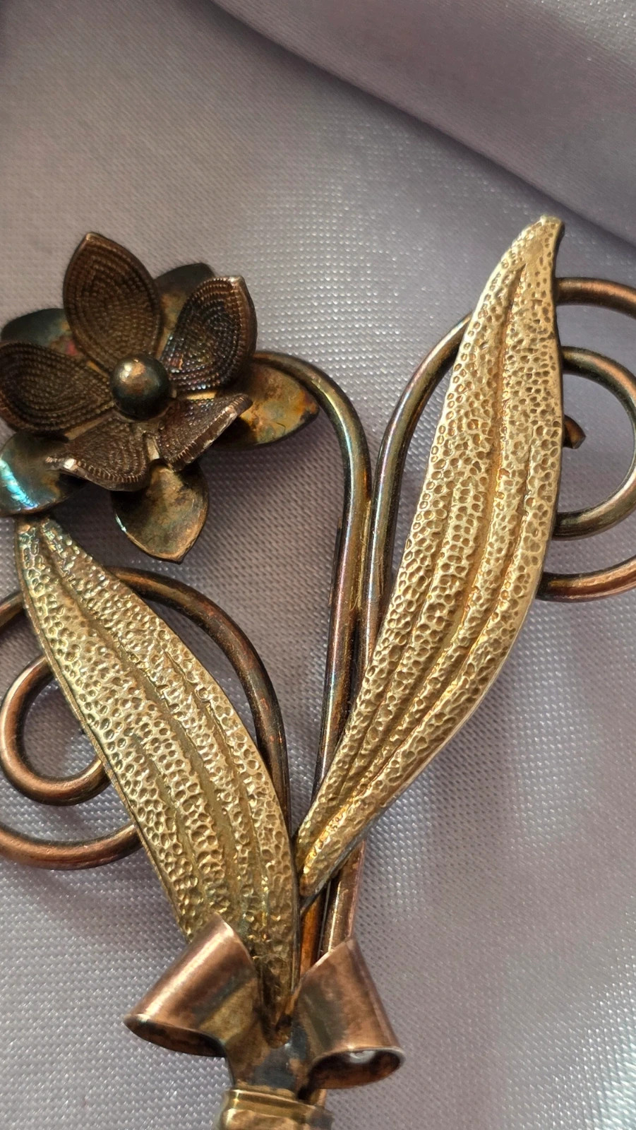Broche Vintage Ramillete de Flores • Estilo Retro Mid-Century 2