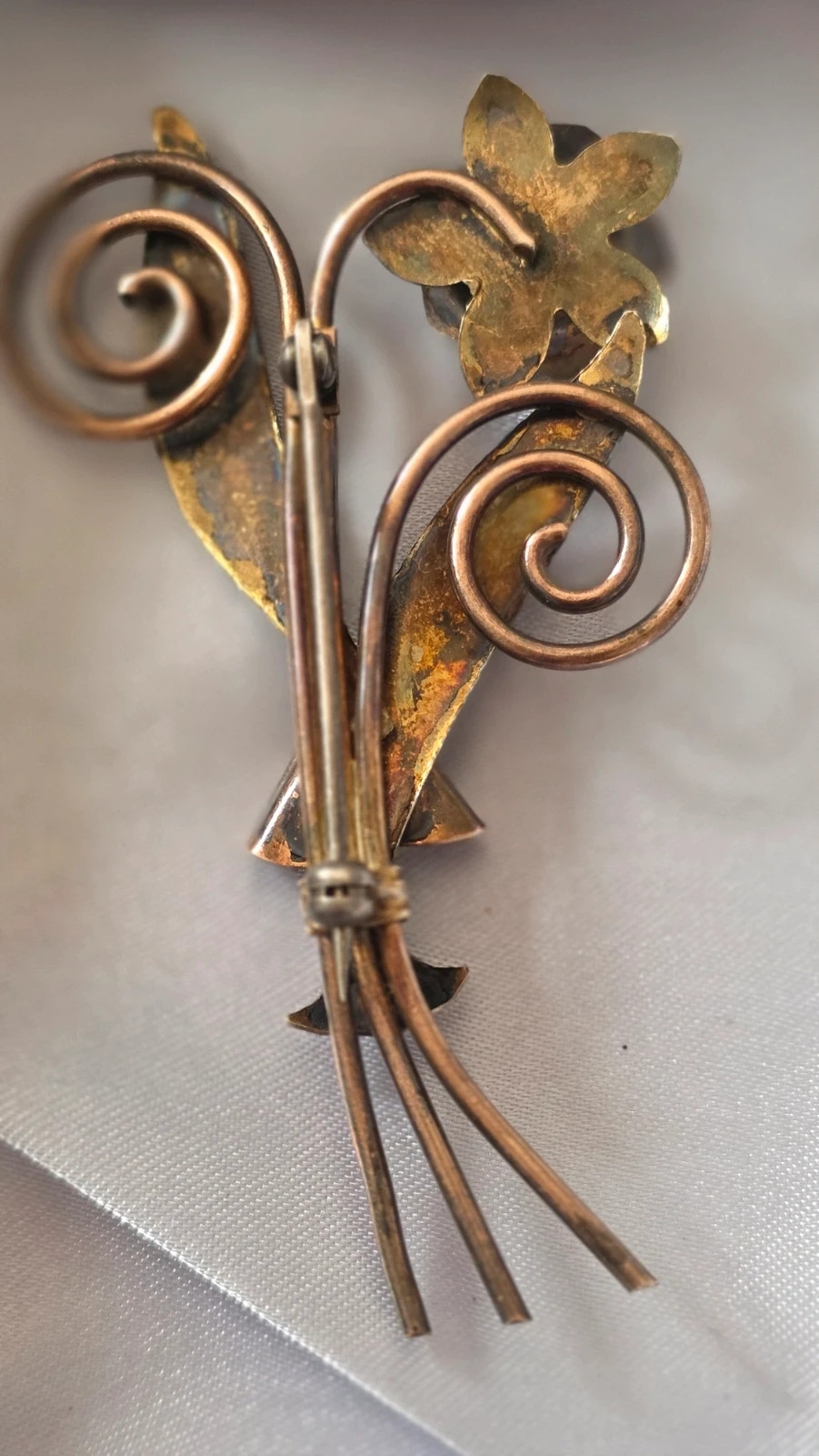 Broche Vintage Ramillete de Flores • Estilo Retro Mid-Century 3
