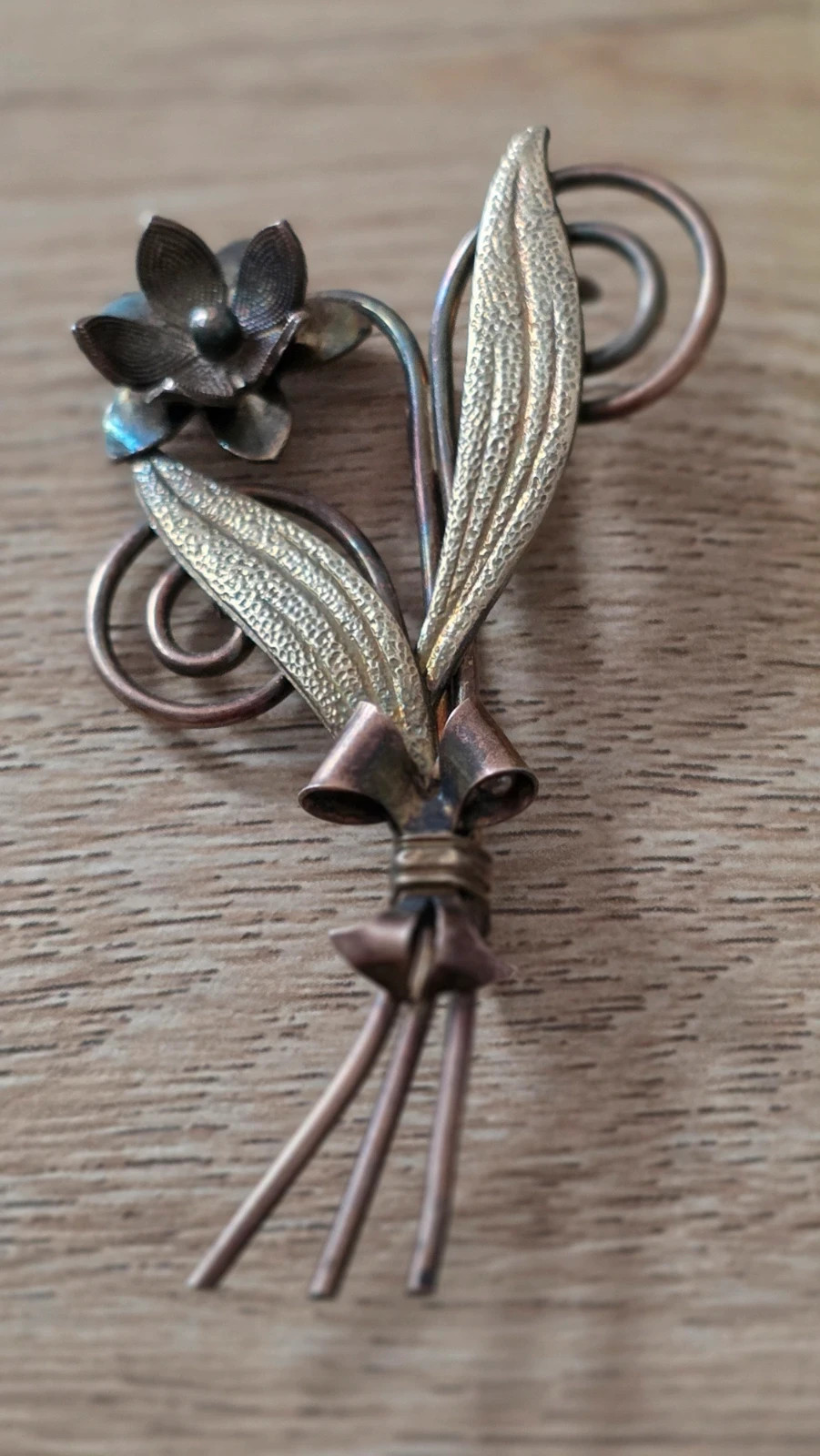 Broche Vintage Ramillete de Flores • Estilo Retro Mid-Century 4