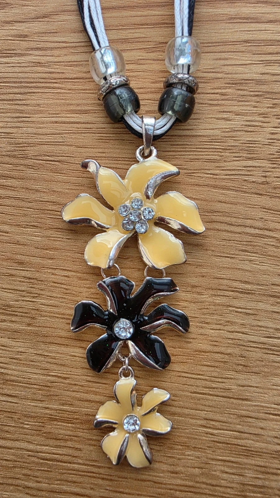 Collar COCO nuevo con etiqueta - Colgante flores esmaltadas
