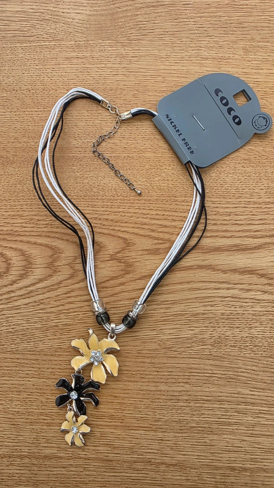 Collar COCO nuevo con etiqueta - Colgante flores esmaltadas – Coco 2