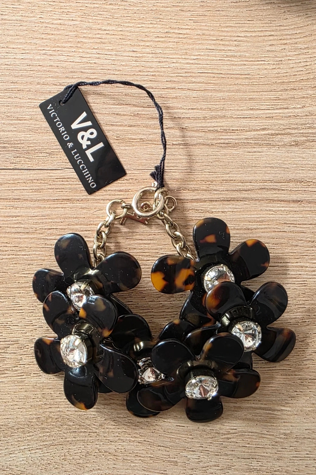 Pulsera de 6 Flores Efecto Carey - Victorio & Lucchino