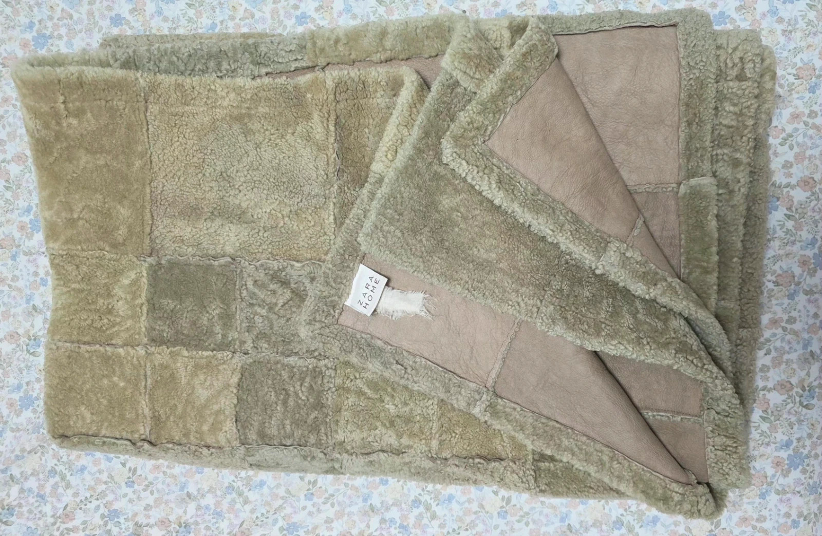 🤎 Manta / Colcha Zara Home de Piel Natural