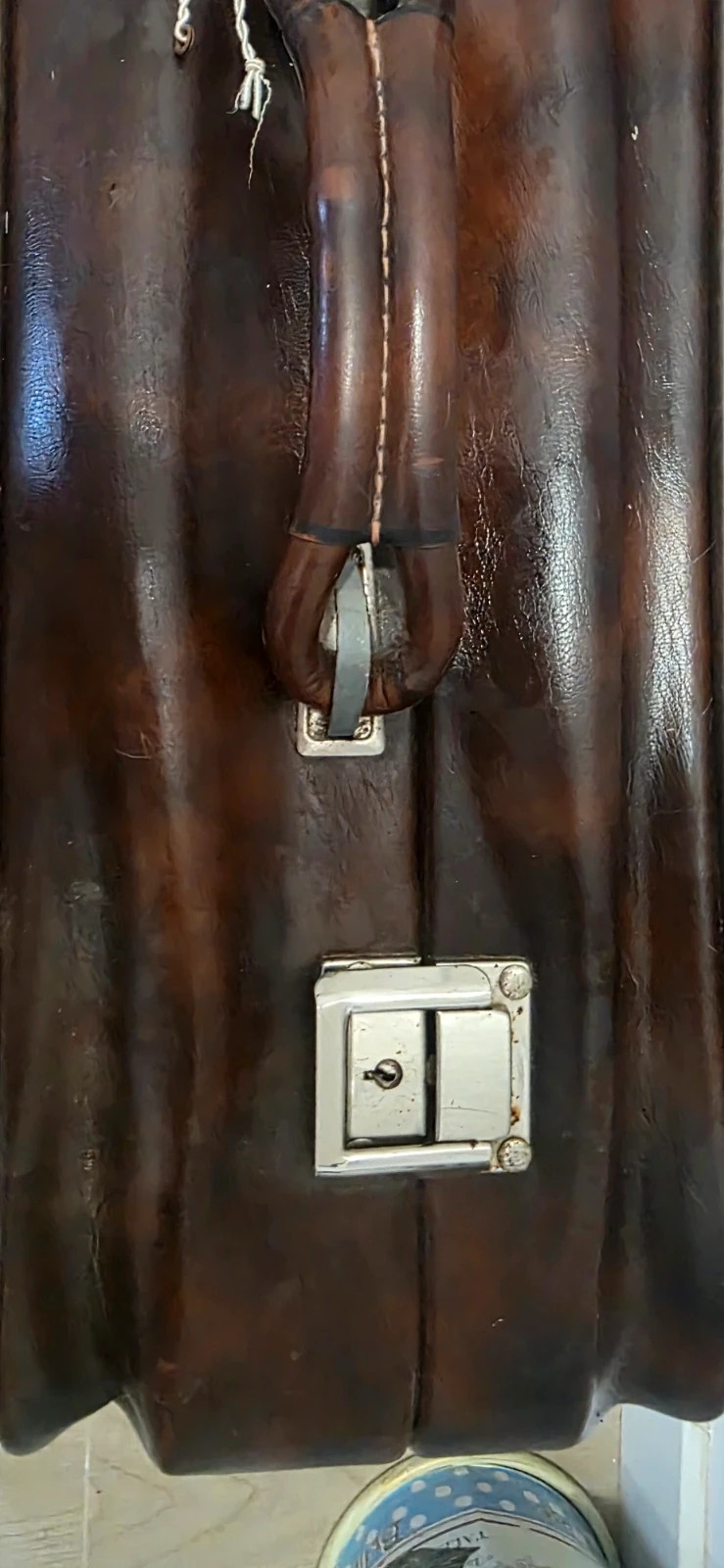 Maleta vintage Nulema de piel auténtica 60 cm – Años 60/70 – Ideal decoración y colección – nulema 5