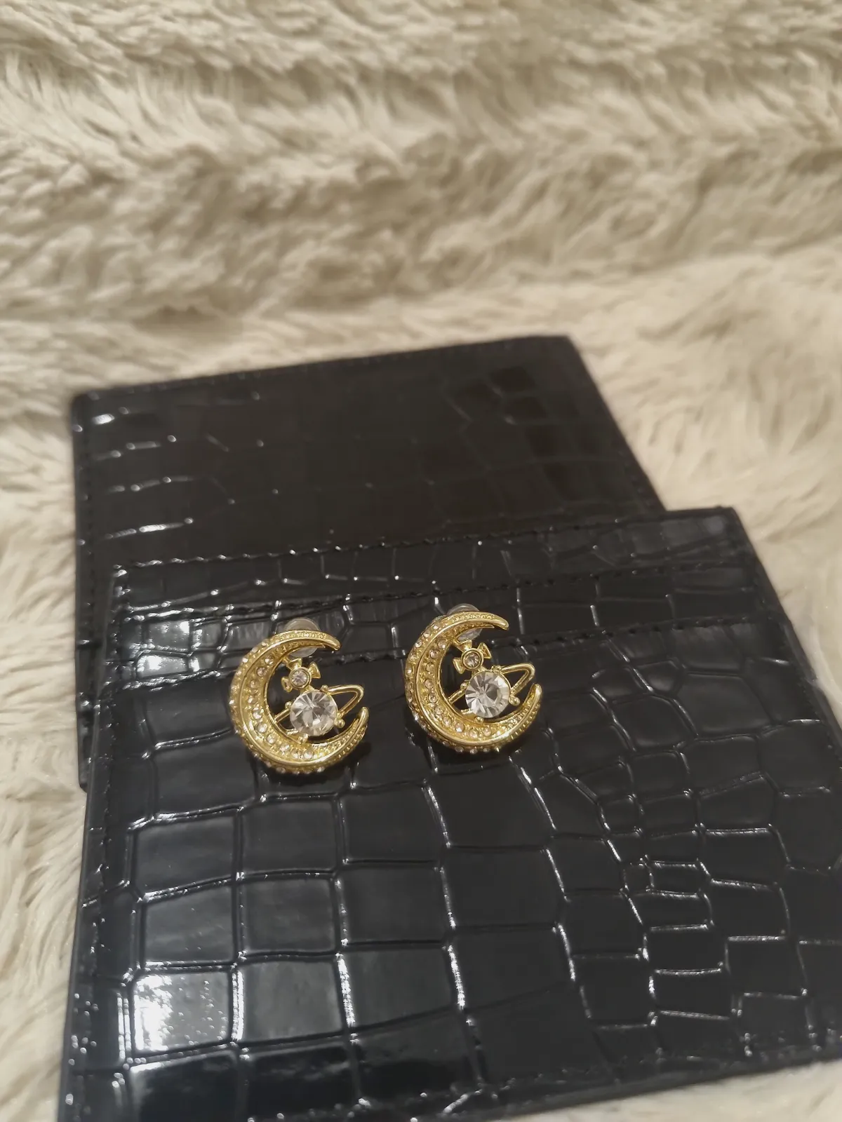 Boucles d'oreilles croissant de lune dorées – Vivienne Westwood – taille Taille unique 3