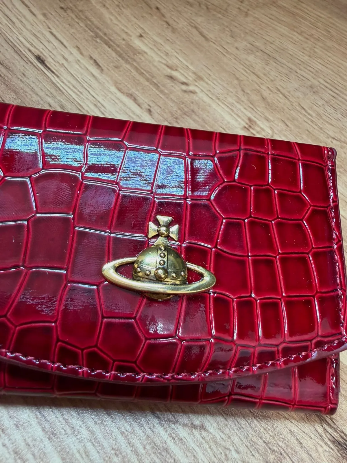 Portefeuille Vivienne Westwood en cuir verni rouge – Vivienne Westwood – taille Taille unique 9