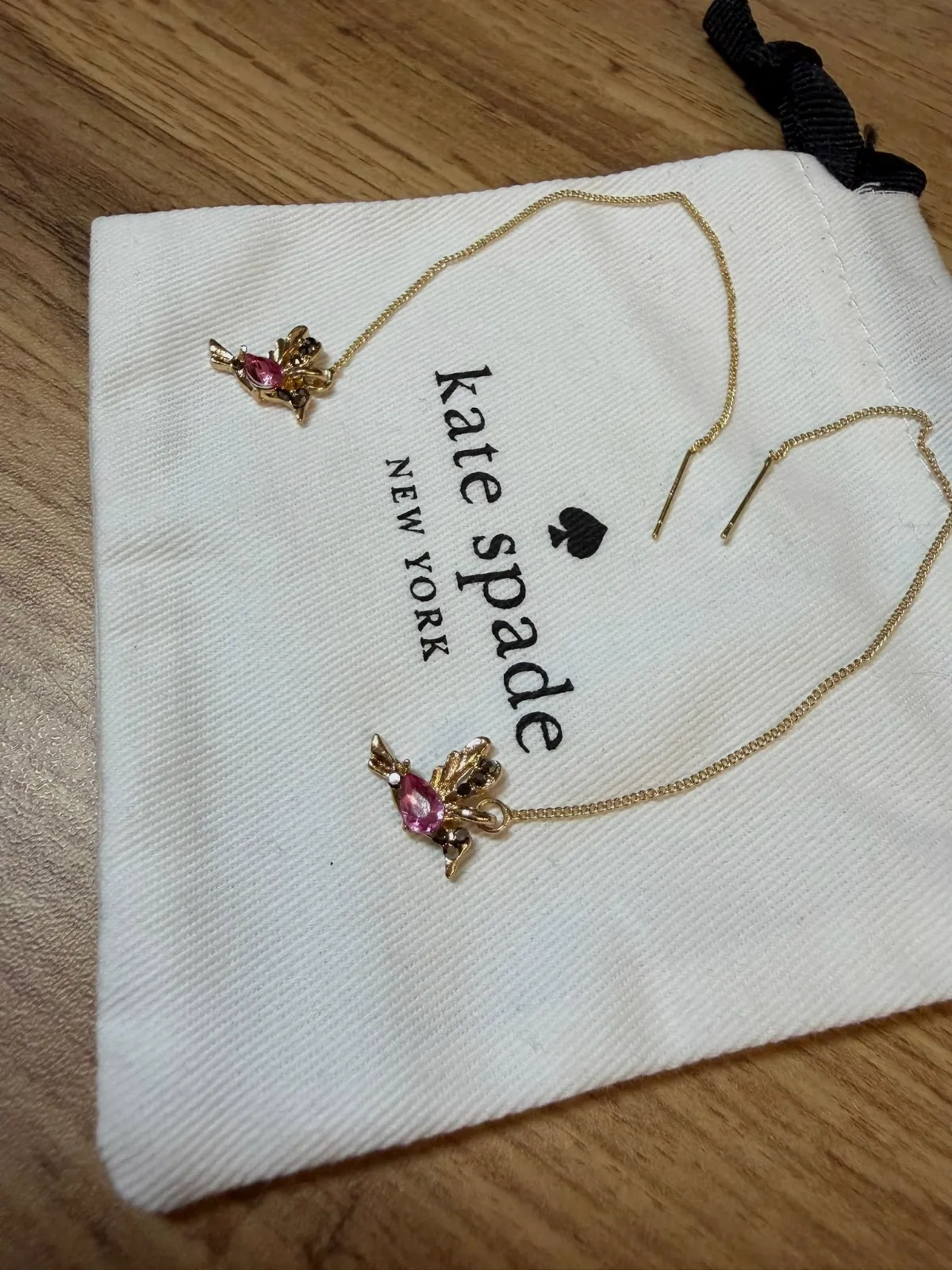 Boucles d'oreilles chaînettes Colibri Kate Spade – Kate Spade – taille Taille unique 8