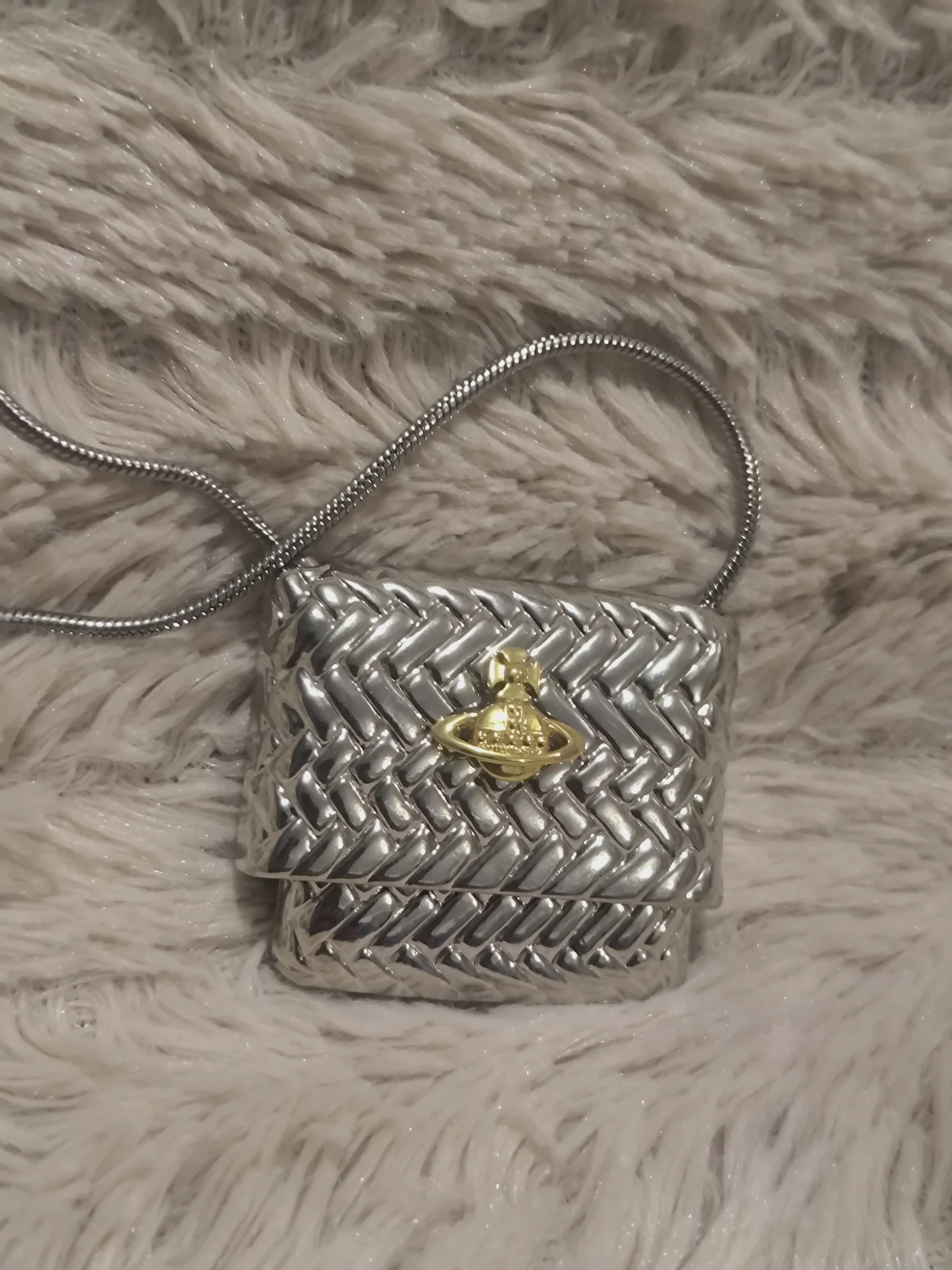 Collier pendentif sac argenté Vivienne Westwood – Vivienne Westwood – taille Taille unique