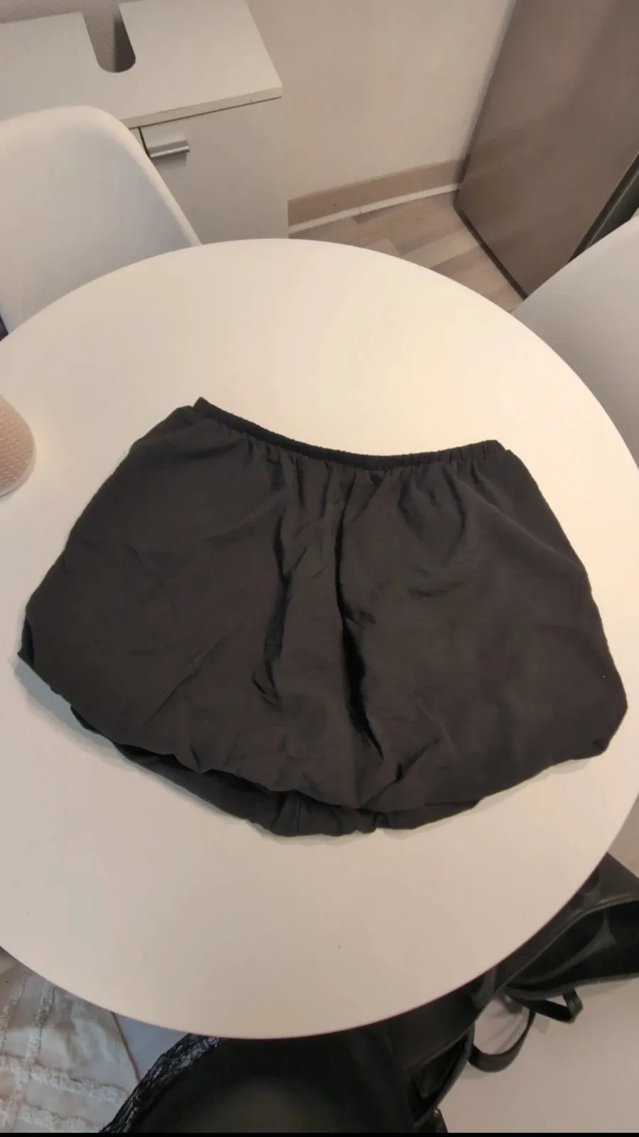 Black Crop Top and Shorts Set 3