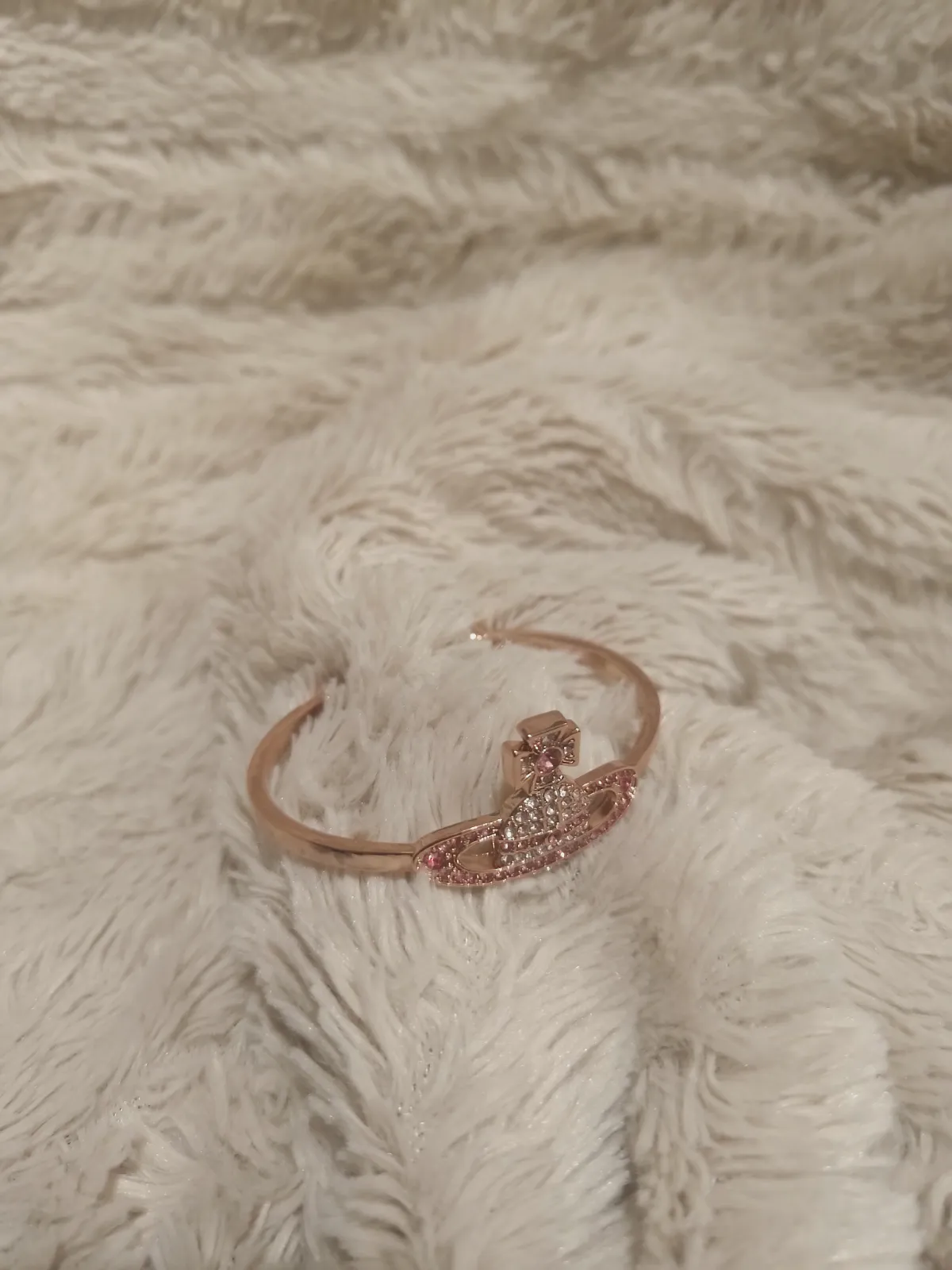 Bracelet rigide Orb Vivienne Westwood doré rose – Vivienne Westwood – taille Taille unique 6