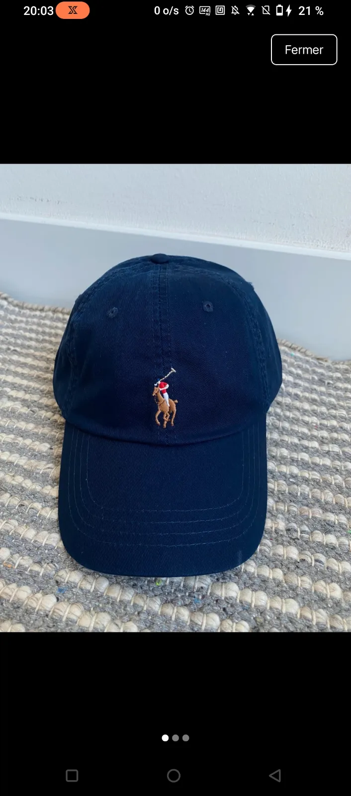 Casquette Ralph Lauren polo bleu marine 4
