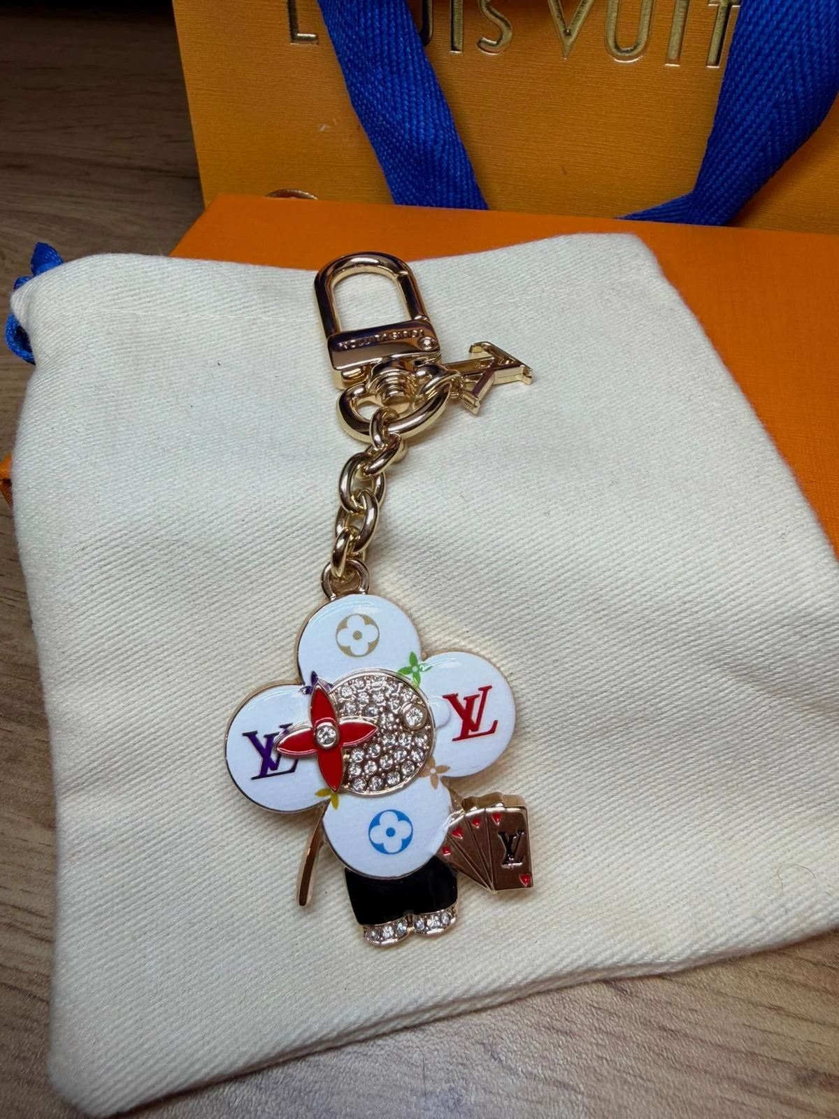 Porte-clés bijou de sac Louis Vuitton Vivienne