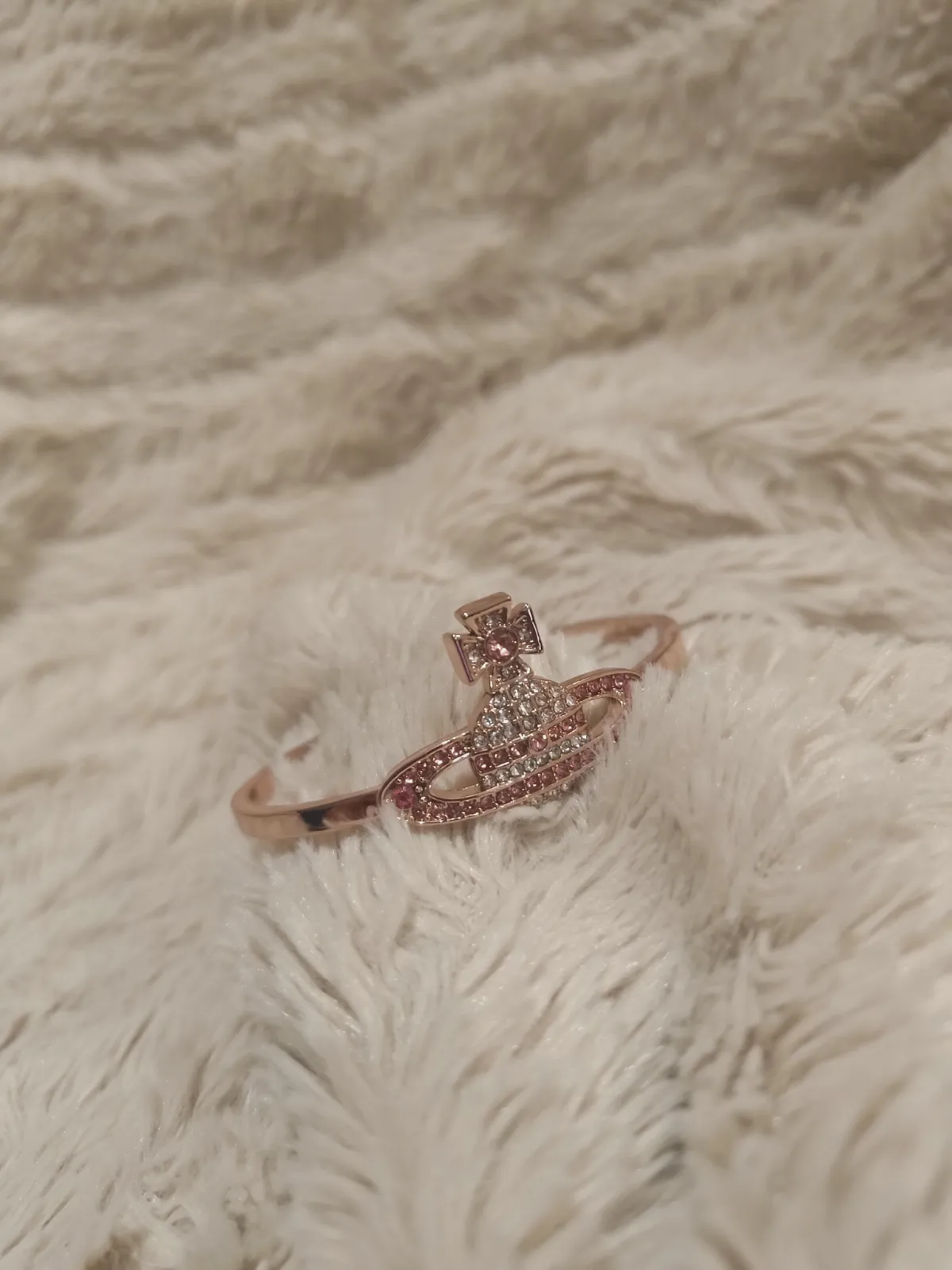 Bracelet rigide Orb Vivienne Westwood doré rose – Vivienne Westwood – taille Taille unique 4