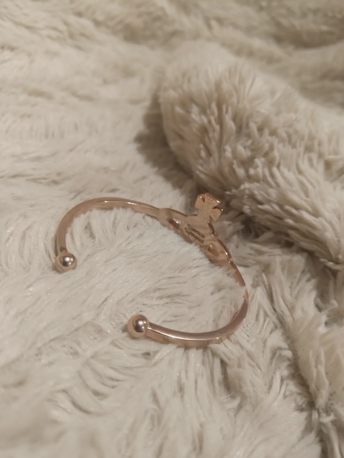 Bracelet rigide Orb Vivienne Westwood doré rose – Vivienne Westwood – taille Taille unique 7