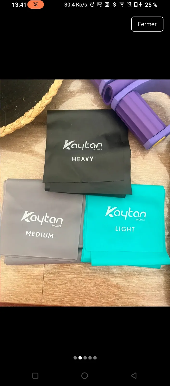 Lot bandes élastiques Kaitan fitness 2