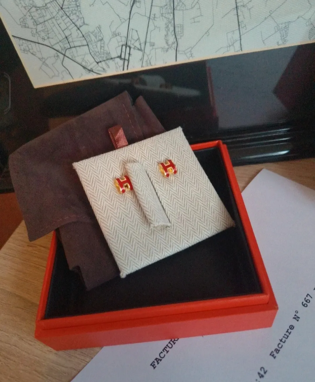 Boucles d'oreilles Mini Pop H Hermès 
