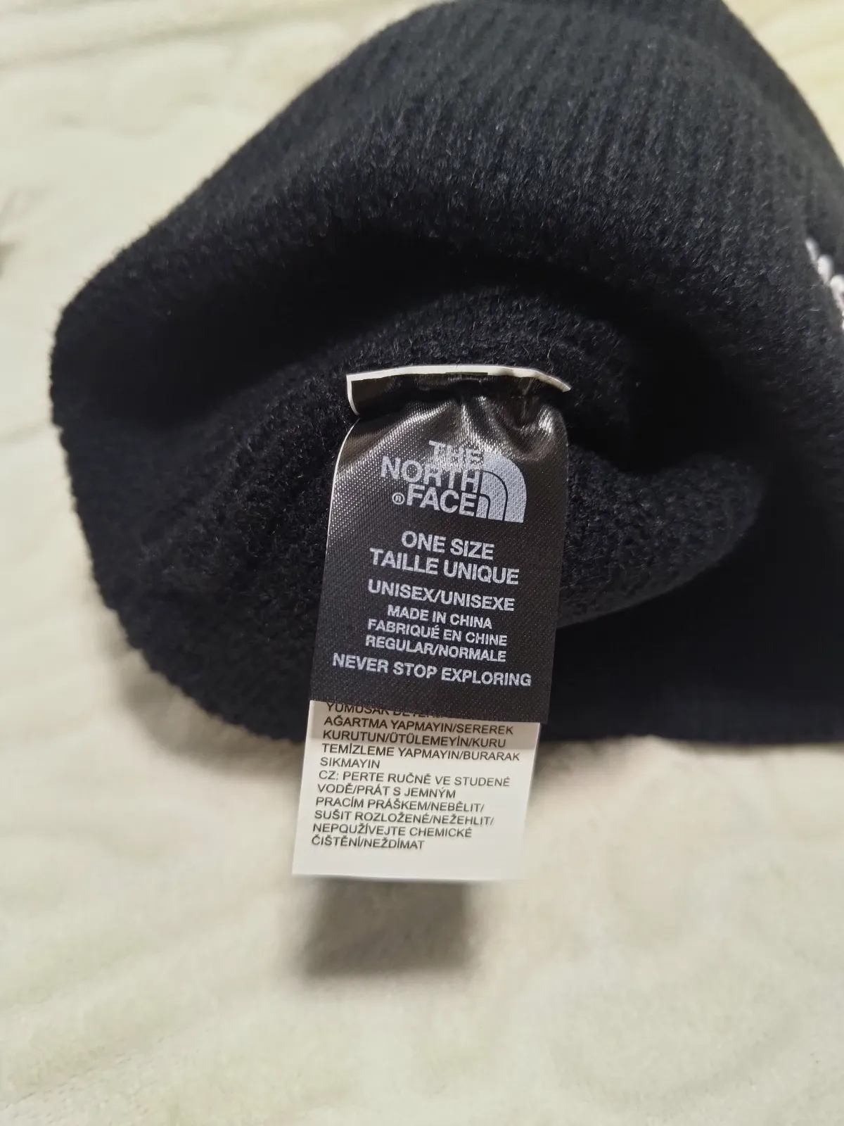 Bonnet noir The North Face 100% Coton Bio – The North Face – taille Taille unique 6