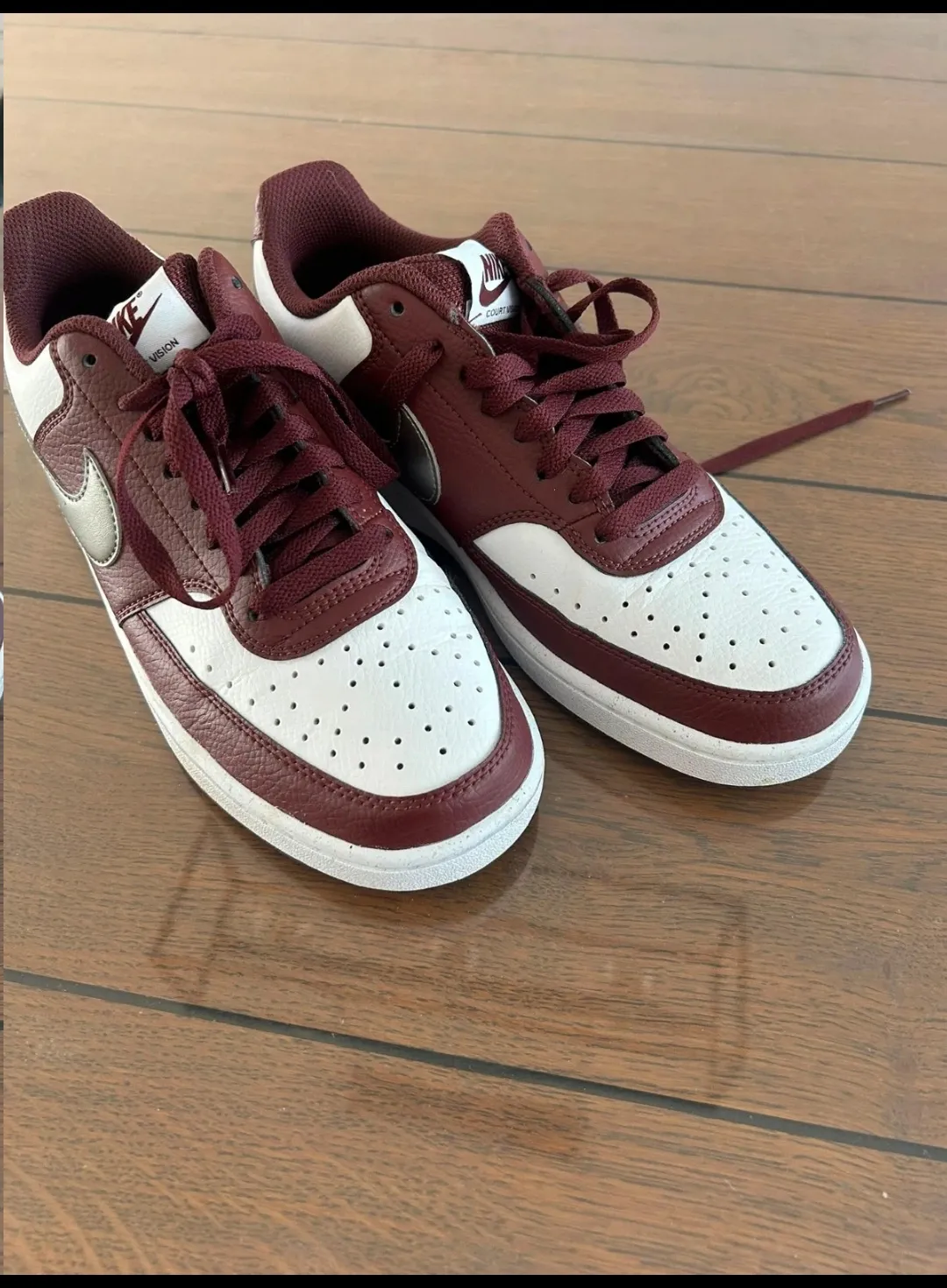 Nike sneakers bordeaux blanc gris 4