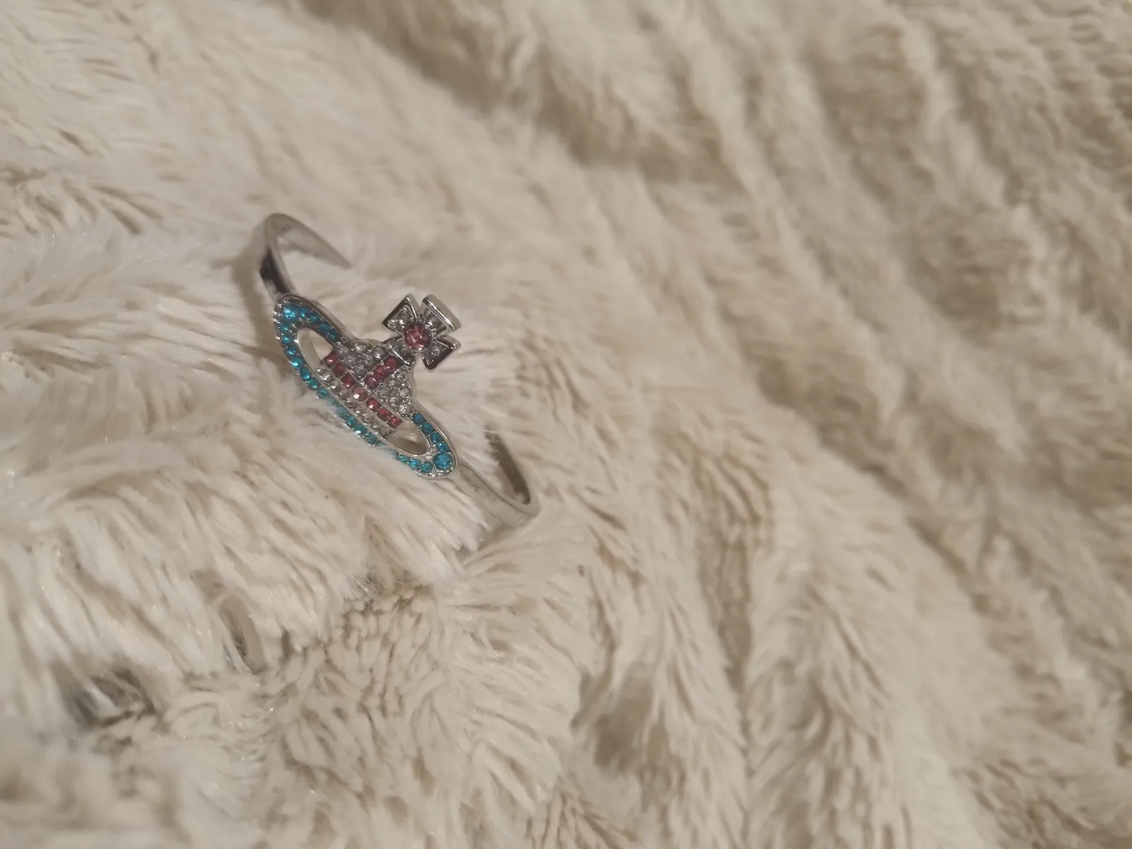 Bracelet jonc Vivienne Westwood avec orbe strassé – Vivienne Westwood – taille Taille unique 5
