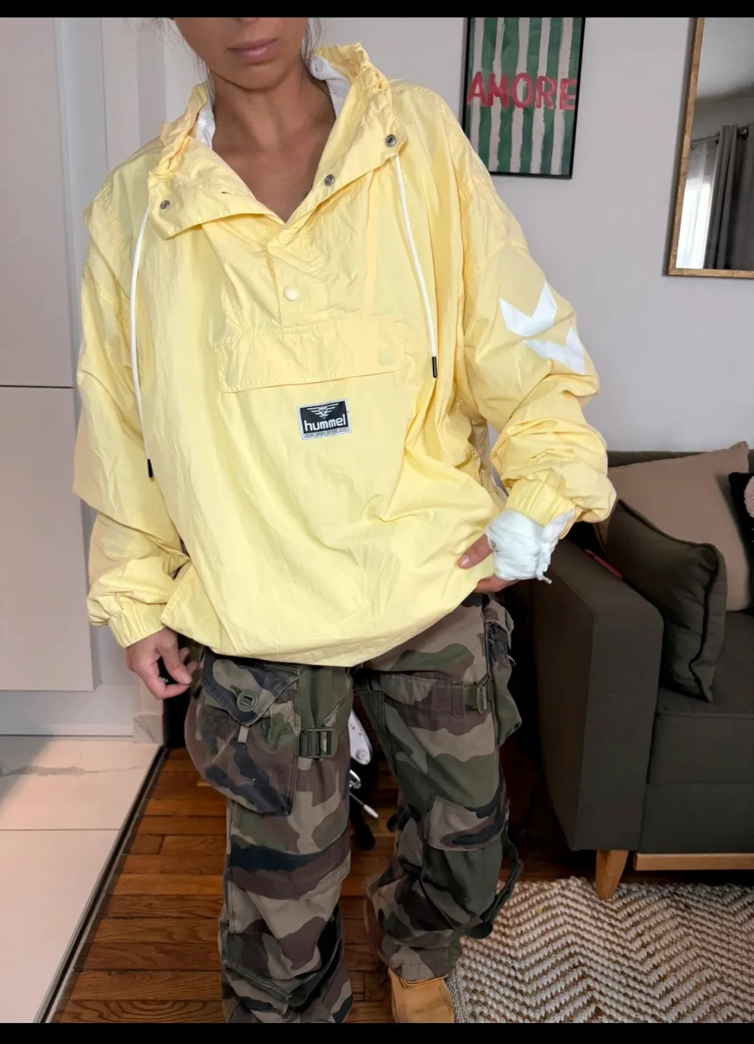 Hummel Veste Anorak Jaune