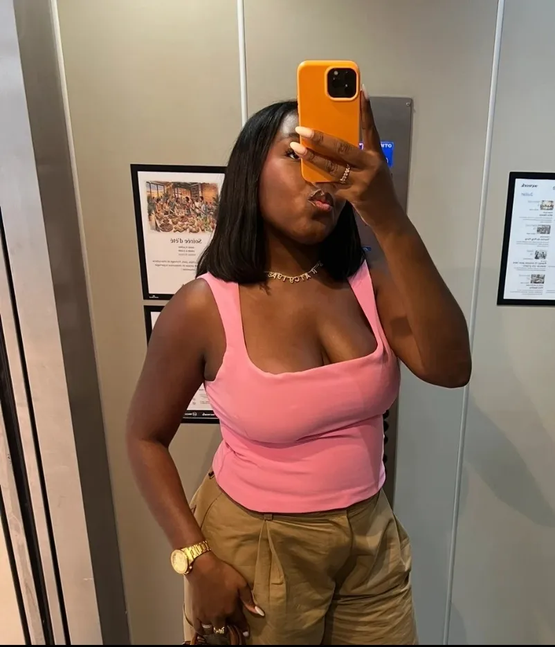 Pink Ribbed Tank Top Fitted