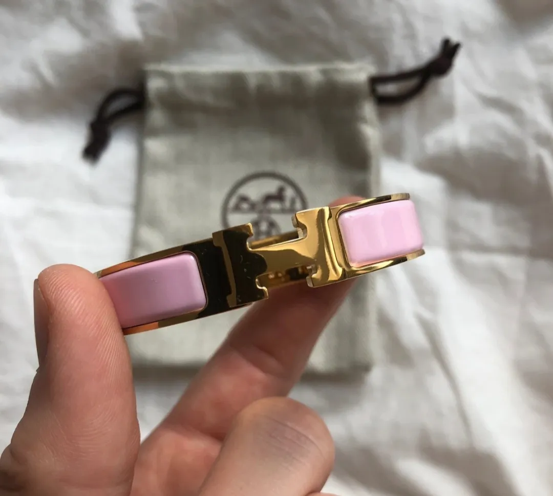 Bracelet Hermès Clic H - GM Or Rose 