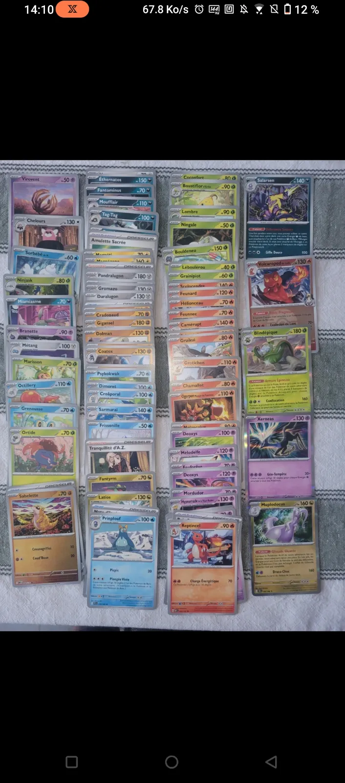 Lot de cartes Pokémon collection 3