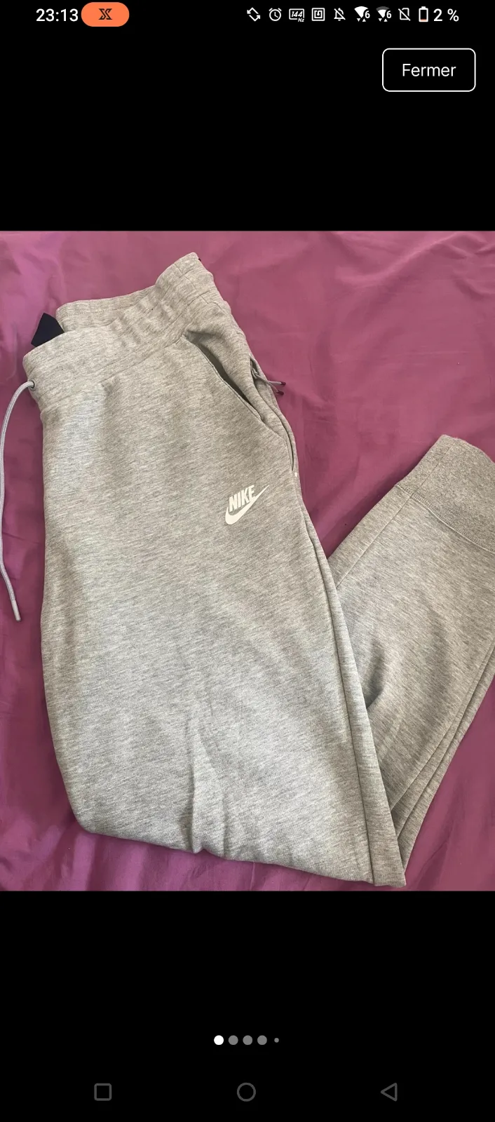 Jogging Nike gris clair 4