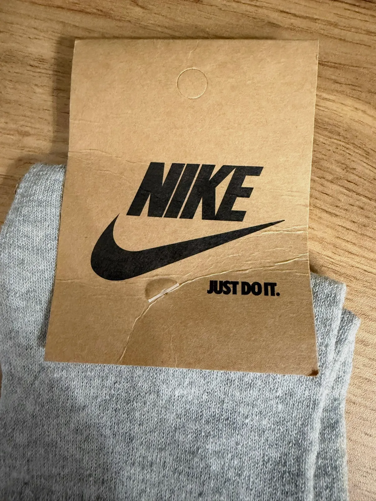 Chaussettes hautes Nike en maille grise – Nike – taille Taille unique 2