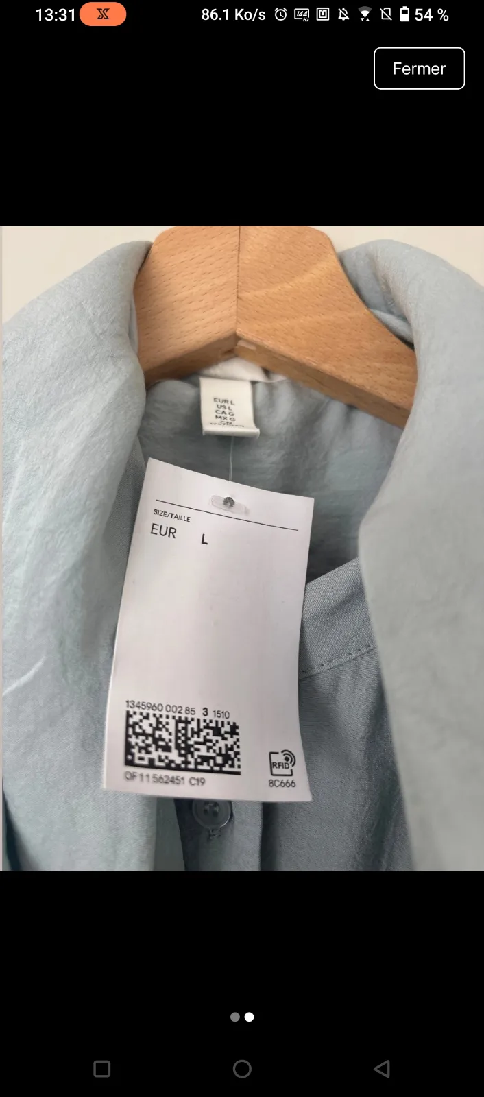 Blouse grise cravate intégrée 2