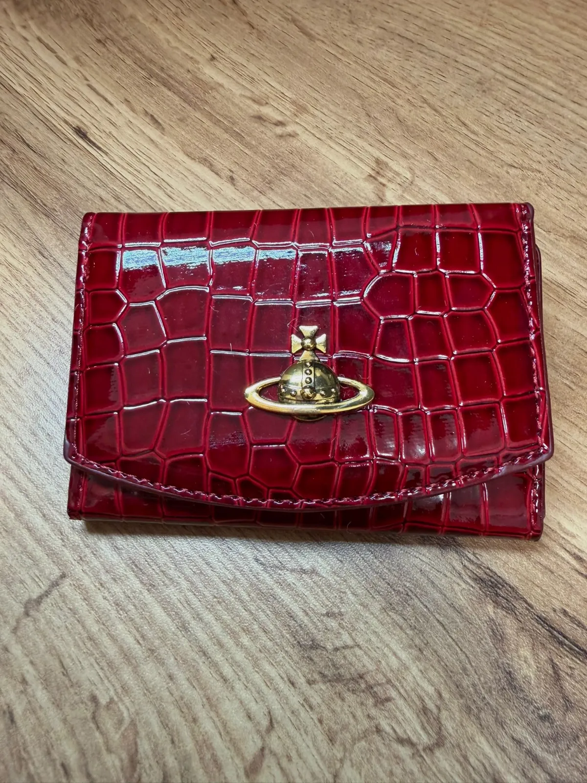 Portefeuille Vivienne Westwood en cuir verni rouge – Vivienne Westwood – taille Taille unique 4