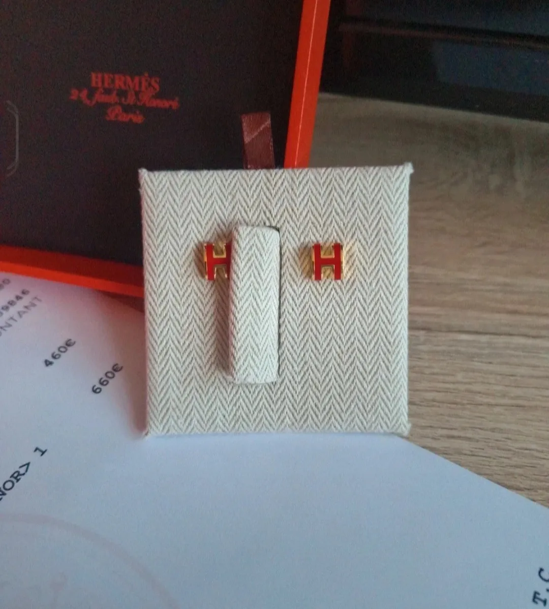 Boucles d'oreilles Mini Pop H Hermès 4