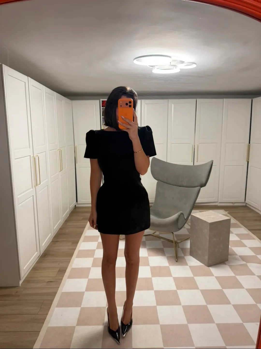 Black Mini Dress Short Sleeve