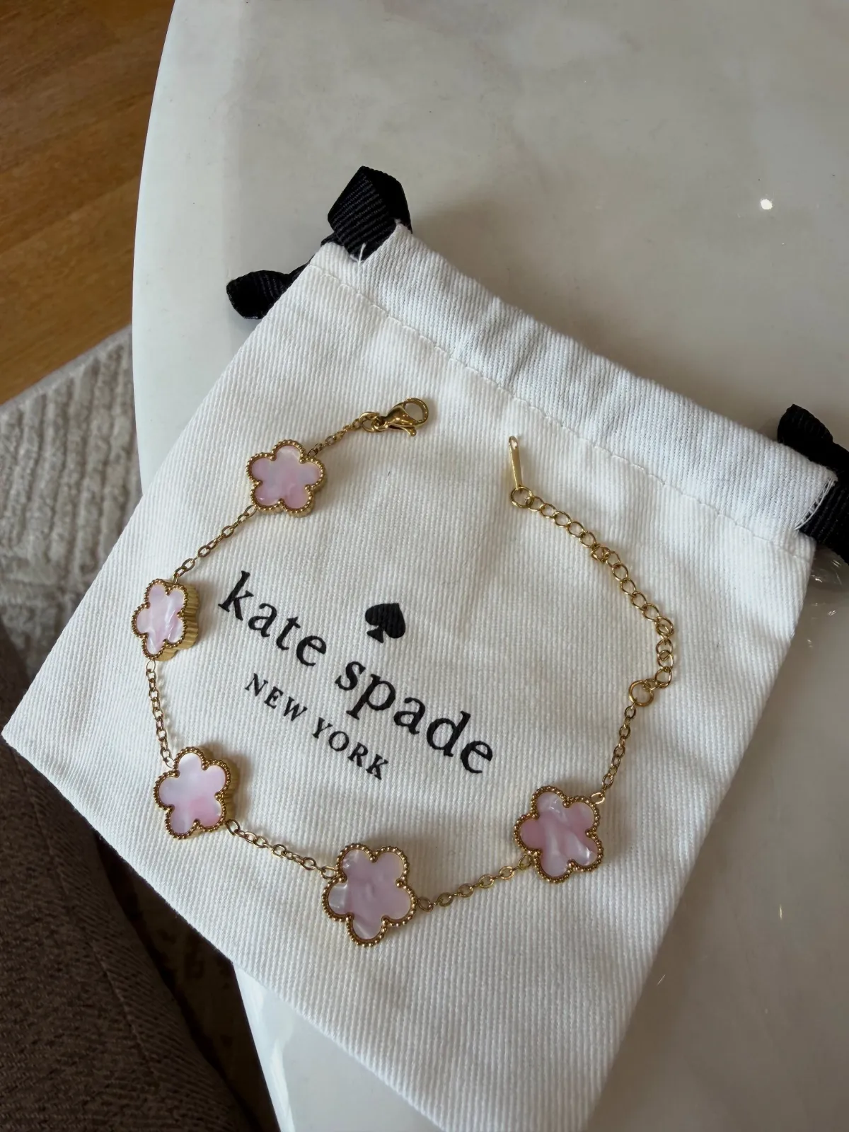 Bracelet Kate Spade à fleurs roses – Kate Spade – taille Taille unique 5
