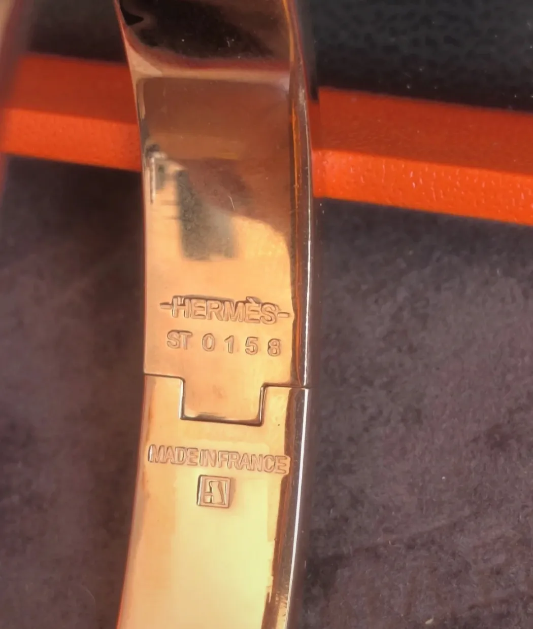 Bracelet Hermès Clic H - Or rose GM 7
