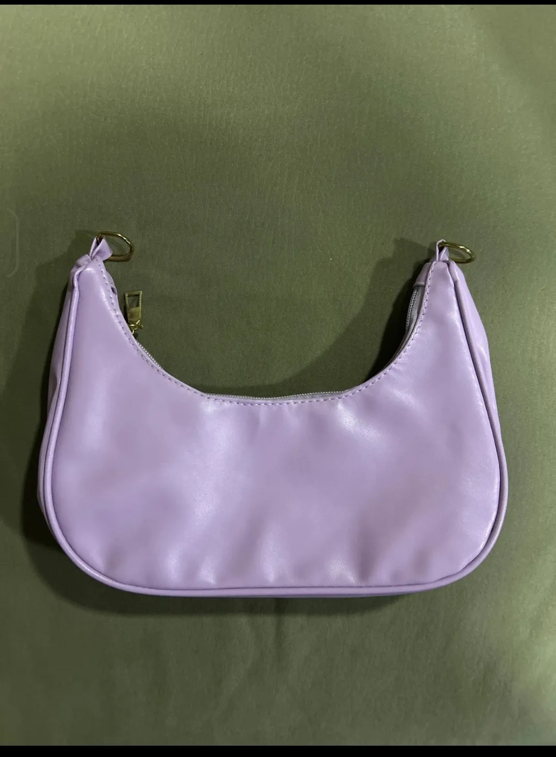 Lavender Shoulder Bag Hobo Style