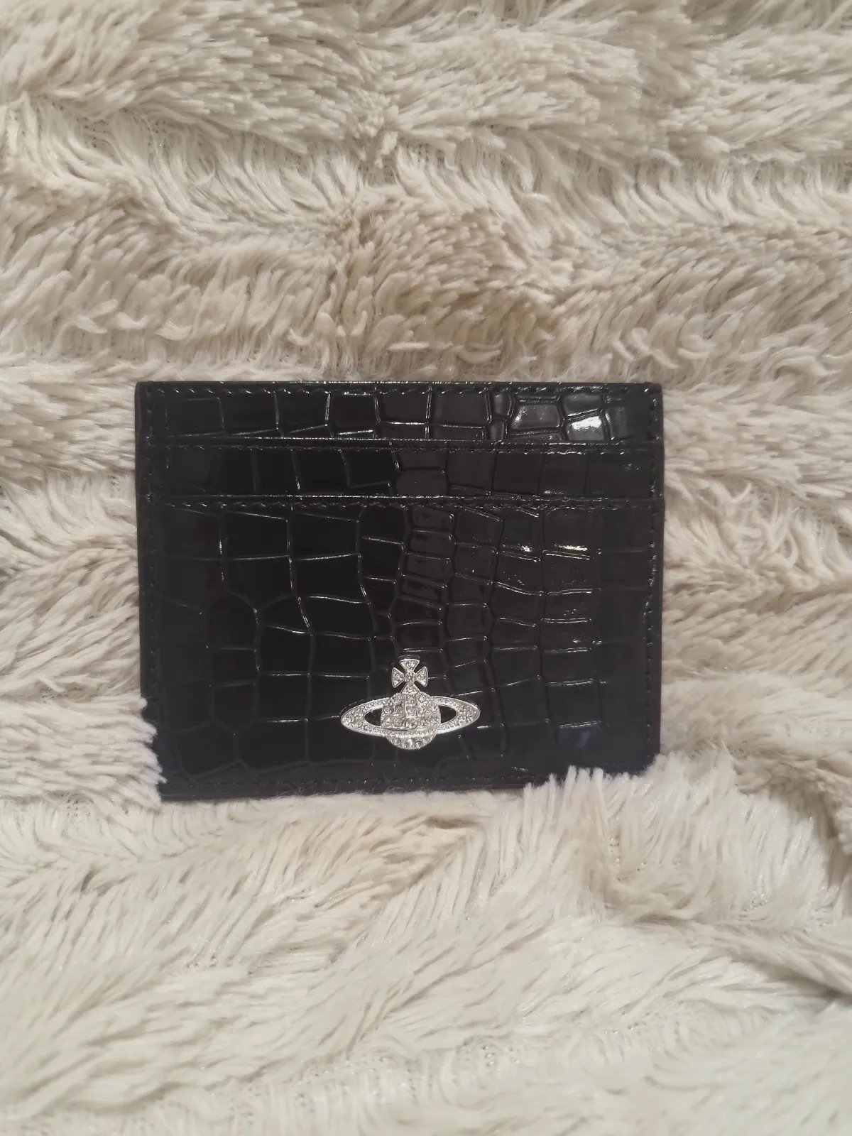 Porte-cartes Vivienne Westwood effet crocodile noir – Vivienne Westwood – taille Taille unique 4