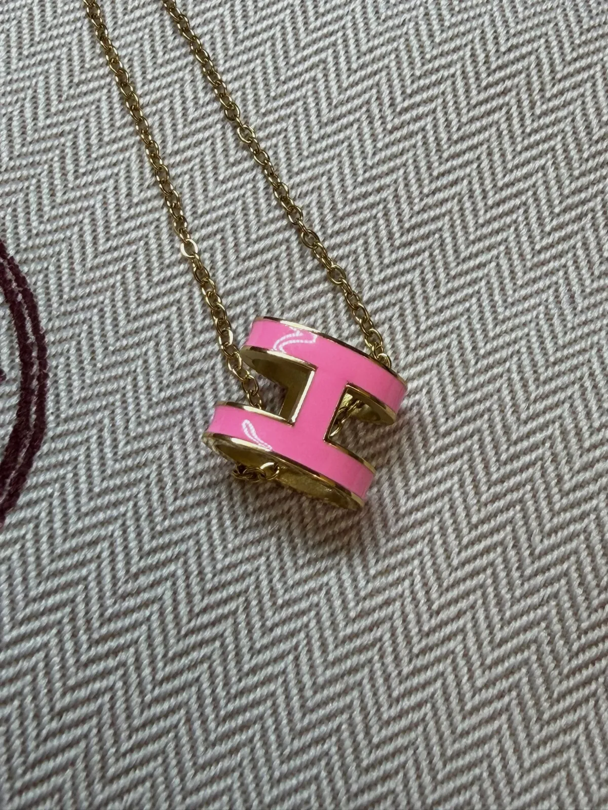 Collier Hermès Pop H pendentif rose – Hermès – taille Taille unique 4