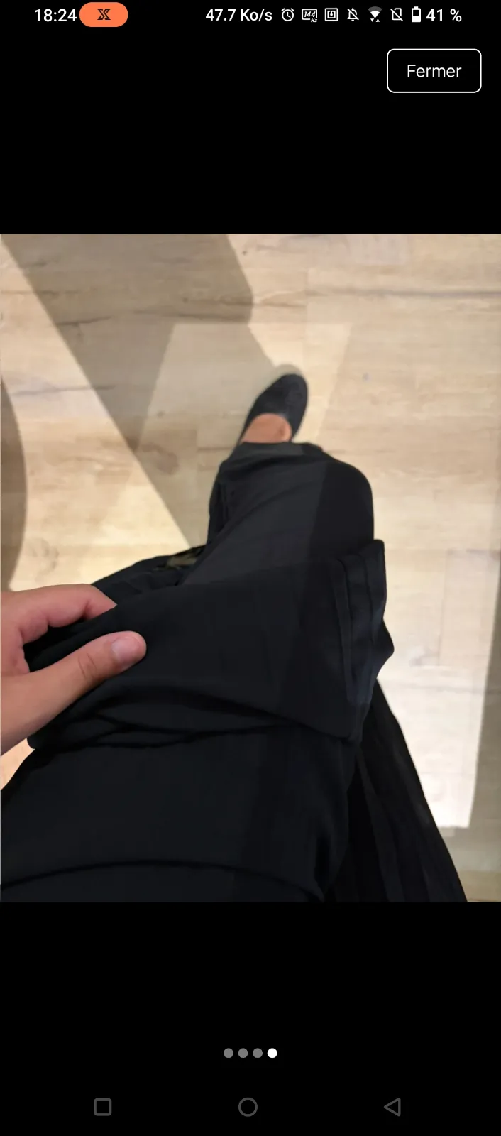 Robe longue noire dos nu élégante 4
